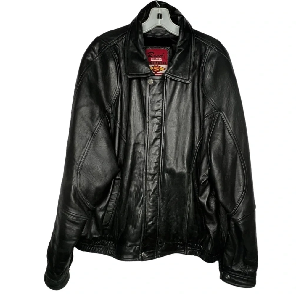 Vintage Reed Leather Sportswear‎ Black Jacket